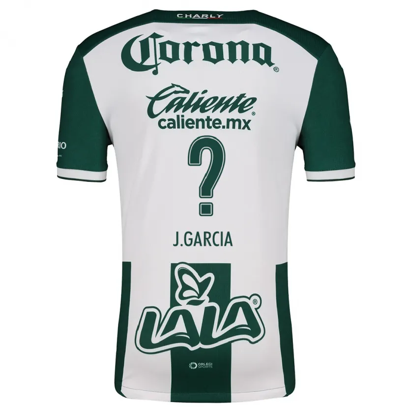 Danxen Donna Maglia Joel García #0 Verde Bianco Kit Gara Home 2024/25 Maglietta