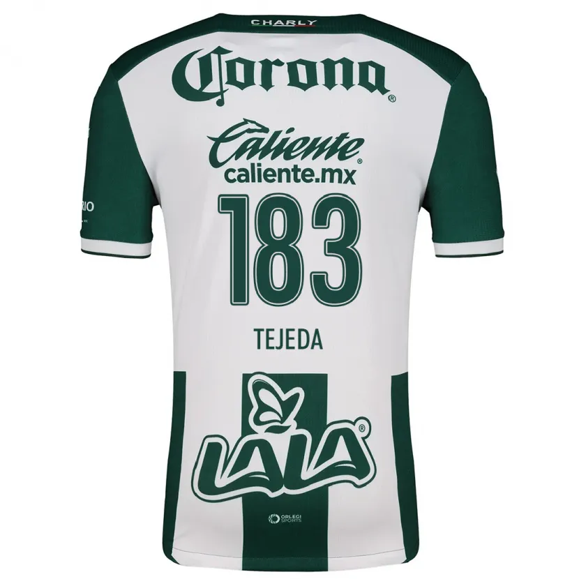 Danxen Donna Maglia Juan Tejeda #183 Verde Bianco Kit Gara Home 2024/25 Maglietta