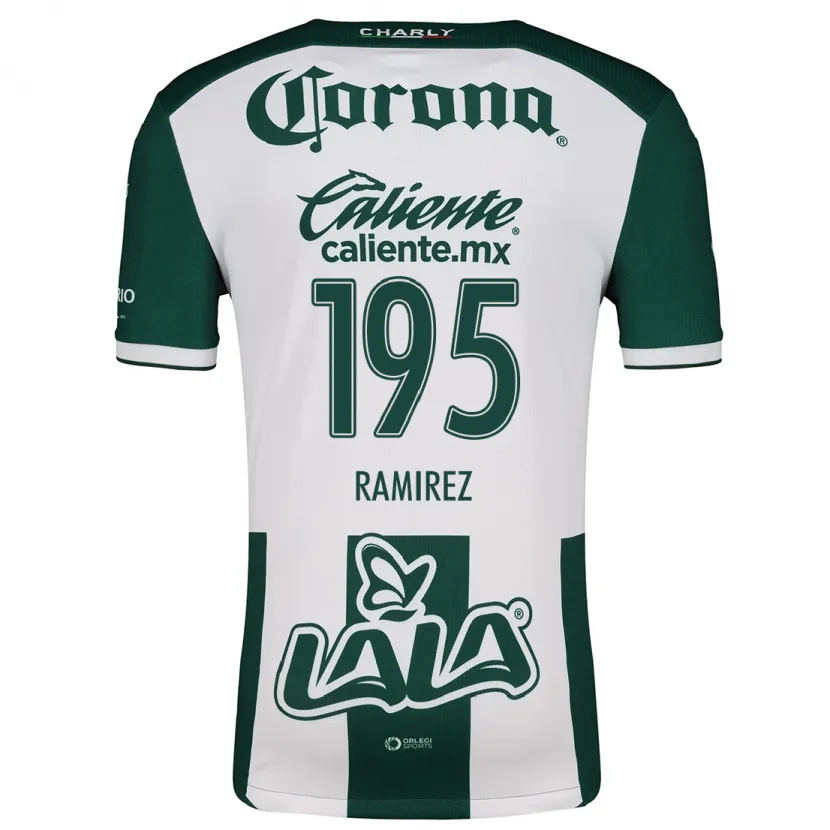 Danxen Donna Maglia Jesús Ramírez #195 Verde Bianco Kit Gara Home 2024/25 Maglietta