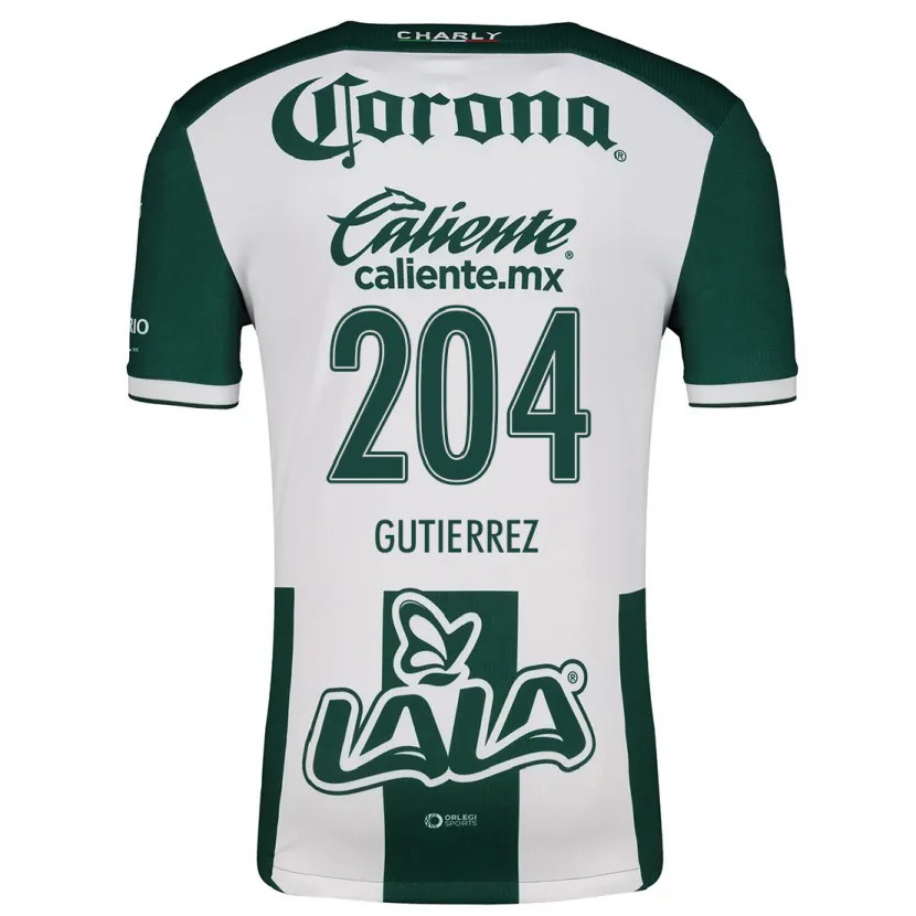 Danxen Donna Maglia Gabriel Gutiérrez #204 Verde Bianco Kit Gara Home 2024/25 Maglietta
