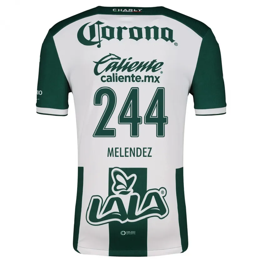 Danxen Donna Maglia Carlos Meléndez #244 Verde Bianco Kit Gara Home 2024/25 Maglietta