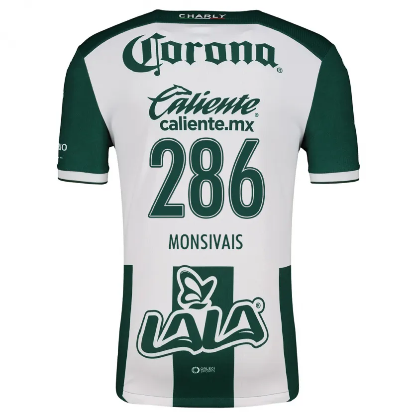 Danxen Donna Maglia Giovani Monsivais #286 Verde Bianco Kit Gara Home 2024/25 Maglietta