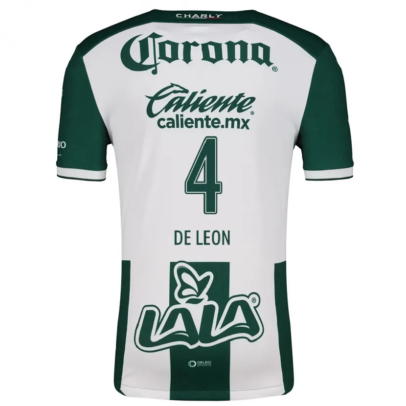 Danxen Donna Maglia Lourdes De León #4 Verde Bianco Kit Gara Home 2024/25 Maglietta