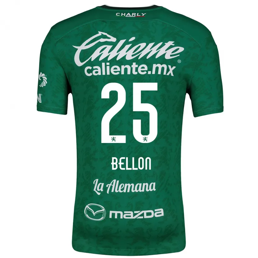 Danxen Donna Maglia Paul Bellón #25 Verde Bianco Kit Gara Home 2024/25 Maglietta