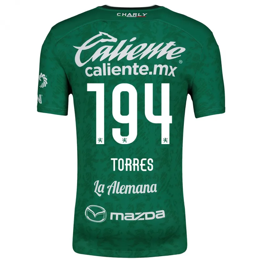 Danxen Donna Maglia Erick Torres #194 Verde Bianco Kit Gara Home 2024/25 Maglietta