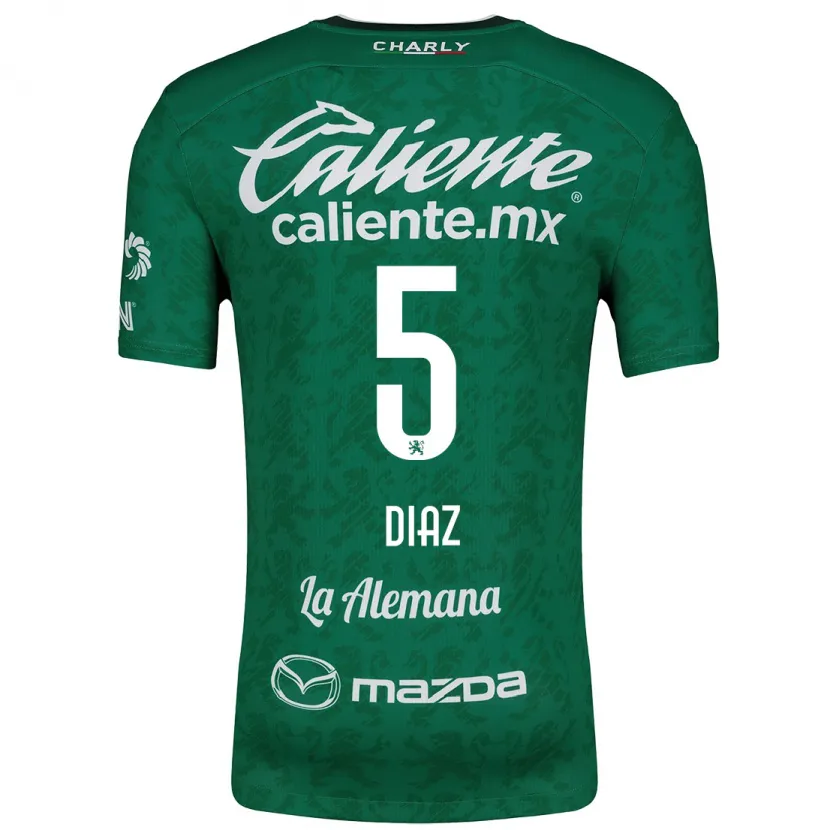 Danxen Donna Maglia Brenda Díaz #5 Verde Bianco Kit Gara Home 2024/25 Maglietta