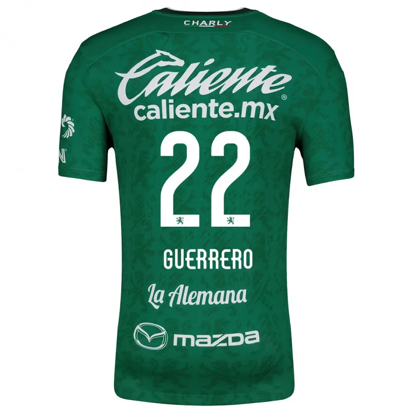 Danxen Donna Maglia África Guerrero #22 Verde Bianco Kit Gara Home 2024/25 Maglietta