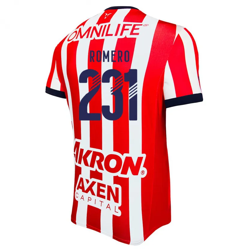 Danxen Donna Maglia Ángel Romero #231 Rosso Bianco Blu Kit Gara Home 2024/25 Maglietta