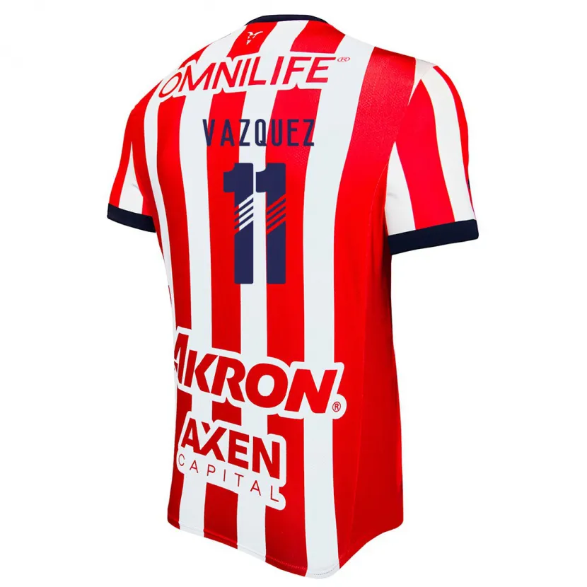Danxen Donna Maglia Anette Vázquez #11 Rosso Bianco Blu Kit Gara Home 2024/25 Maglietta