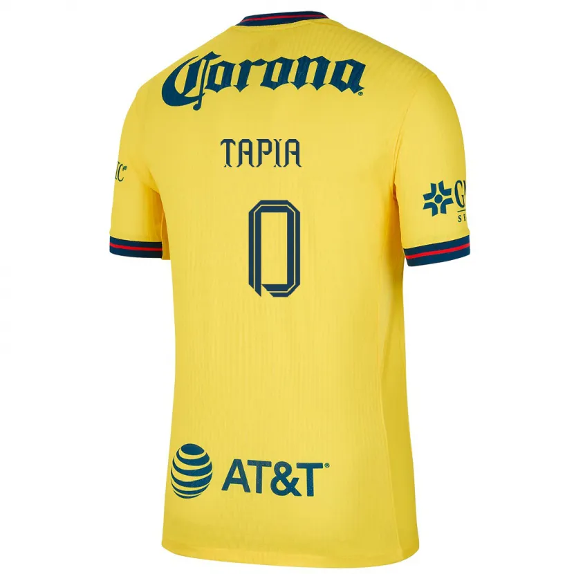Danxen Donna Maglia Leonardo Tapia #0 Giallo Blu Kit Gara Home 2024/25 Maglietta