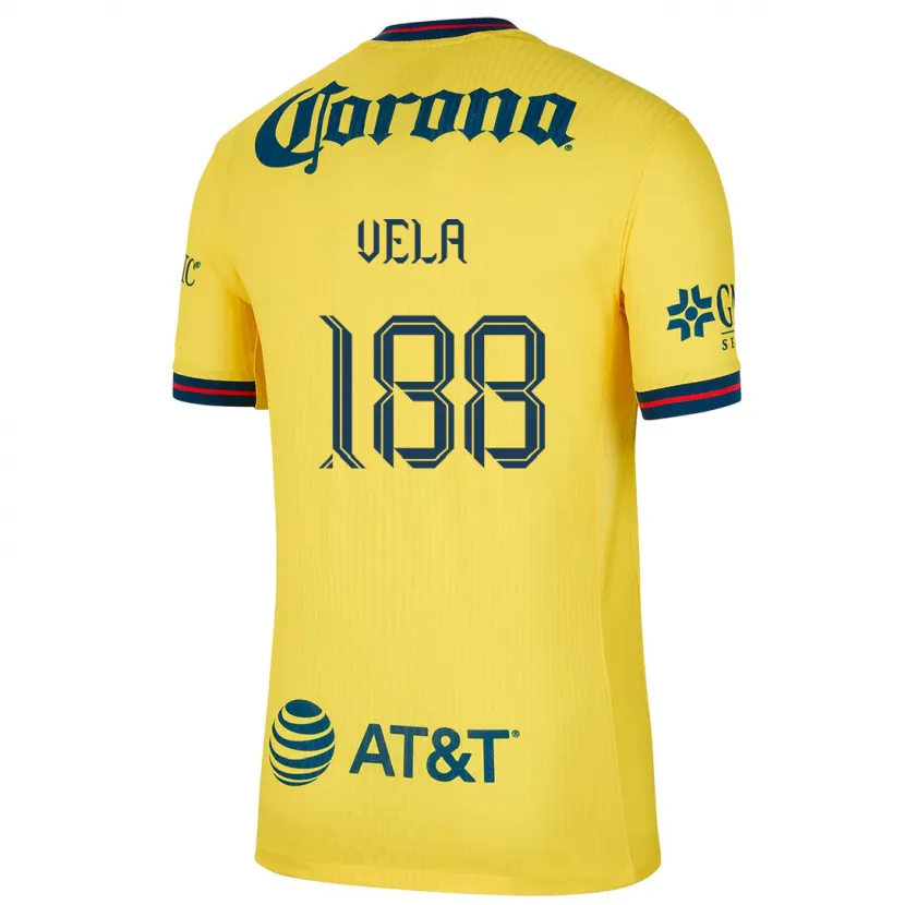 Danxen Donna Maglia Christo Vela #188 Giallo Blu Kit Gara Home 2024/25 Maglietta