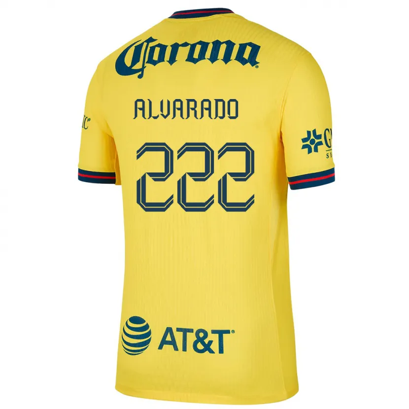 Danxen Donna Maglia Daniel Alvarado #222 Giallo Blu Kit Gara Home 2024/25 Maglietta