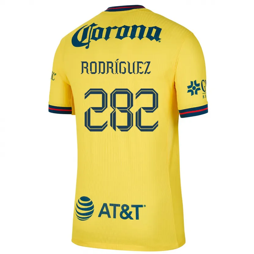 Danxen Donna Maglia Francisco Rodríguez #282 Giallo Blu Kit Gara Home 2024/25 Maglietta