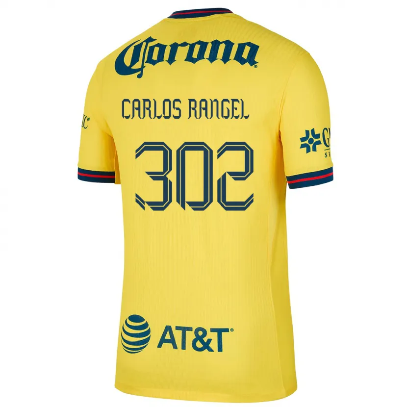 Danxen Donna Maglia Juan Carlos Rangel #302 Giallo Blu Kit Gara Home 2024/25 Maglietta