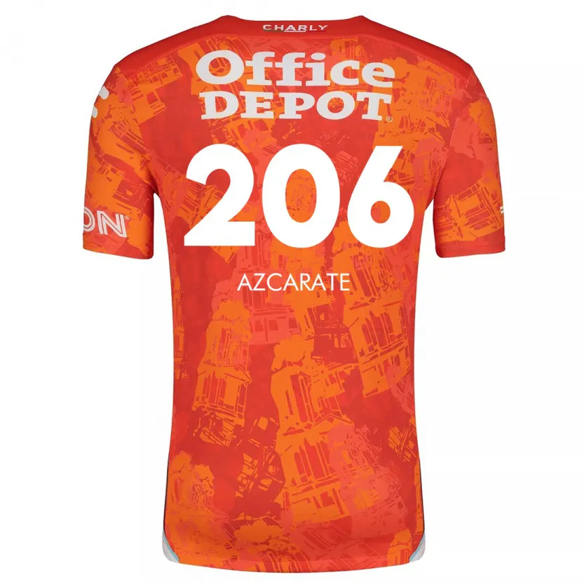 Danxen Donna Maglia Yerar Azcárate #206 Arancione Bianco Kit Gara Away 2024/25 Maglietta