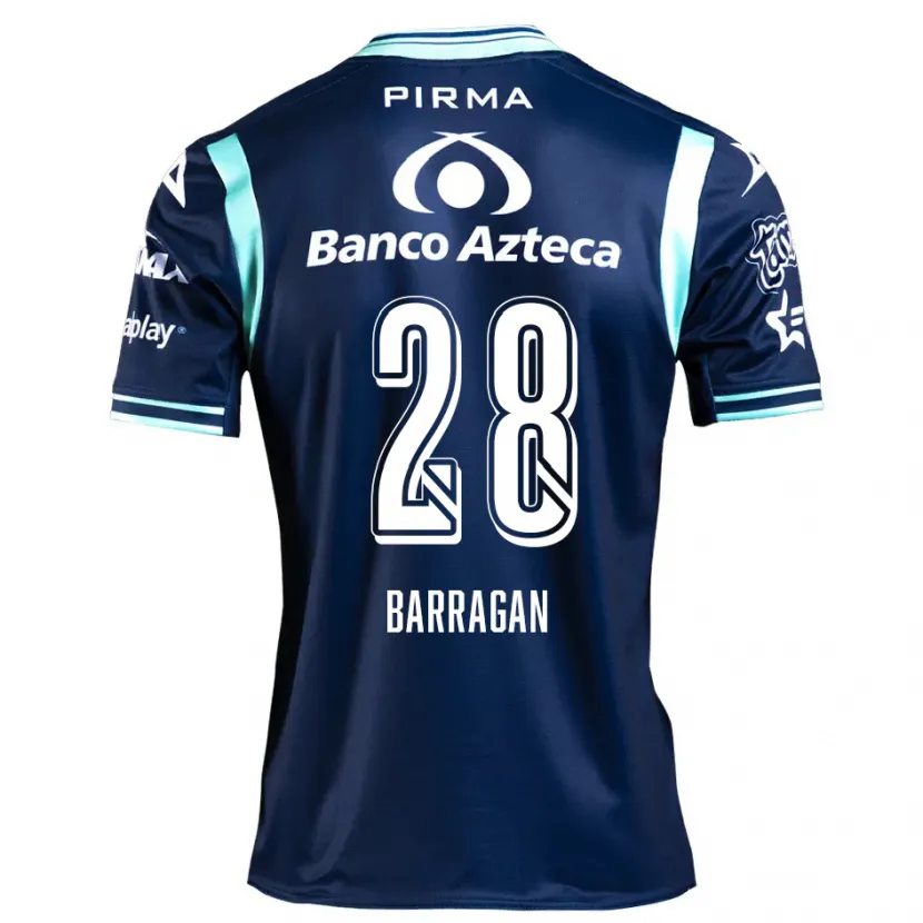 Danxen Donna Maglia Martín Barragán #28 Blu Navy Kit Gara Away 2024/25 Maglietta