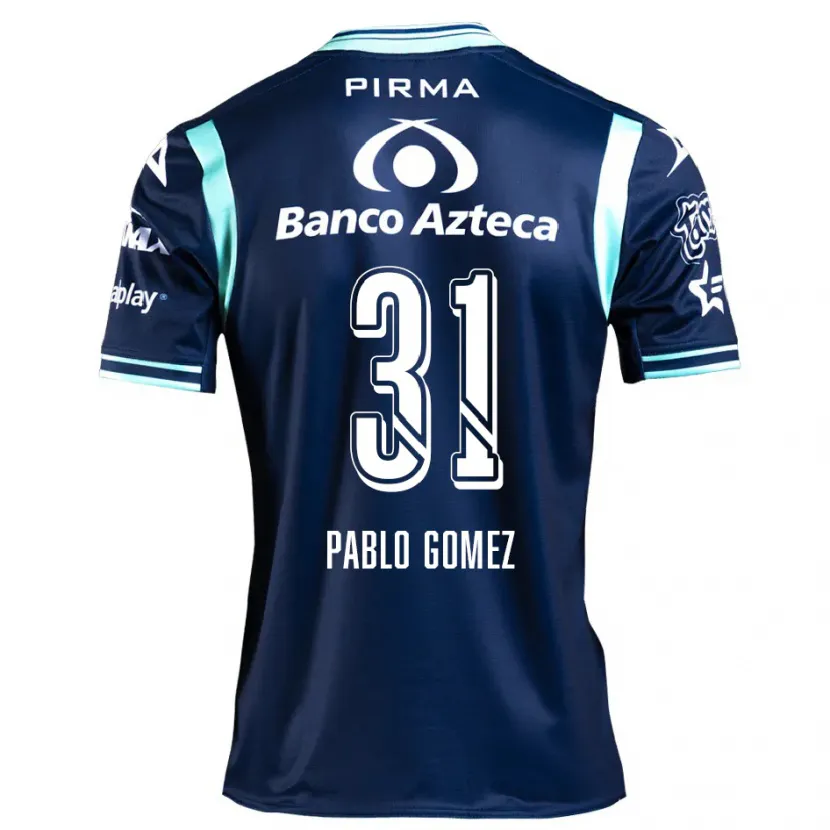 Danxen Donna Maglia Juan Pablo Gómez #31 Blu Navy Kit Gara Away 2024/25 Maglietta