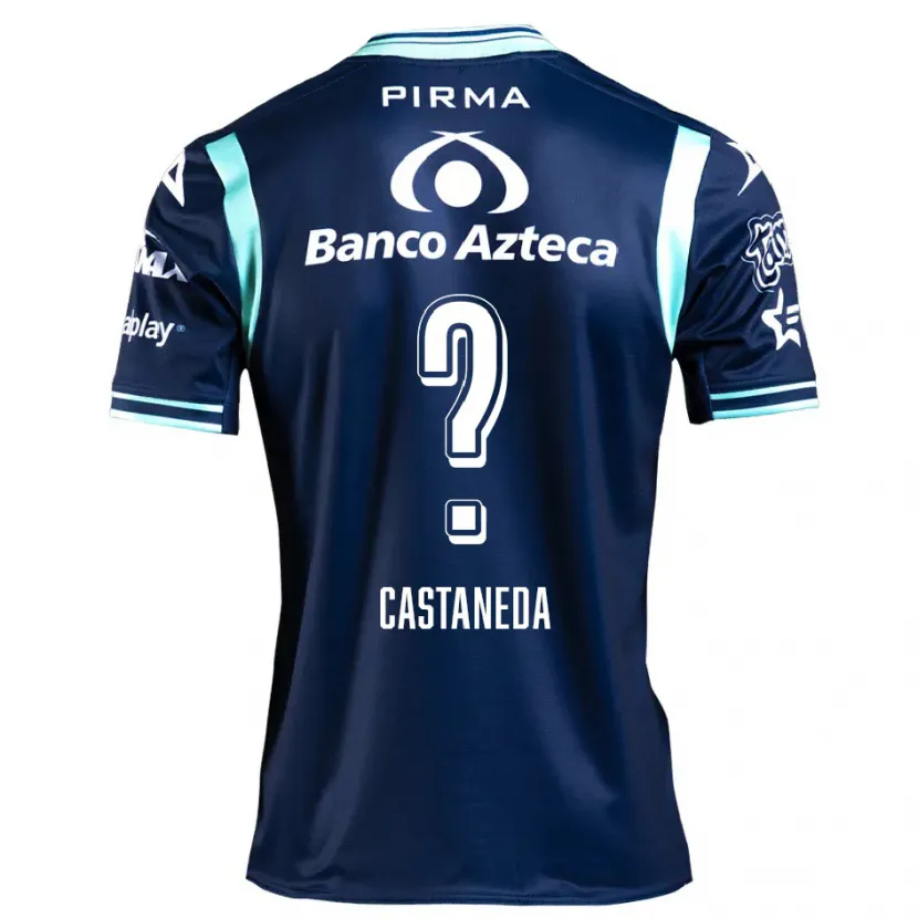 Danxen Donna Maglia Christian Castañeda #0 Blu Navy Kit Gara Away 2024/25 Maglietta