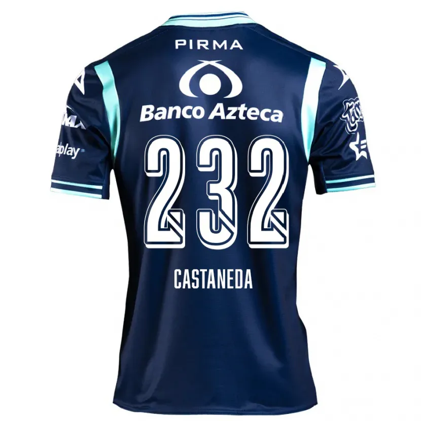 Danxen Donna Maglia Ángel Castañeda #232 Blu Navy Kit Gara Away 2024/25 Maglietta