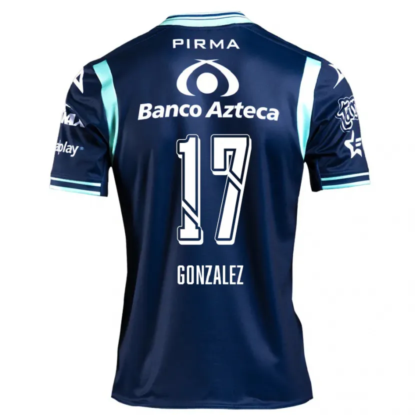 Danxen Donna Maglia Andrea González #17 Blu Navy Kit Gara Away 2024/25 Maglietta