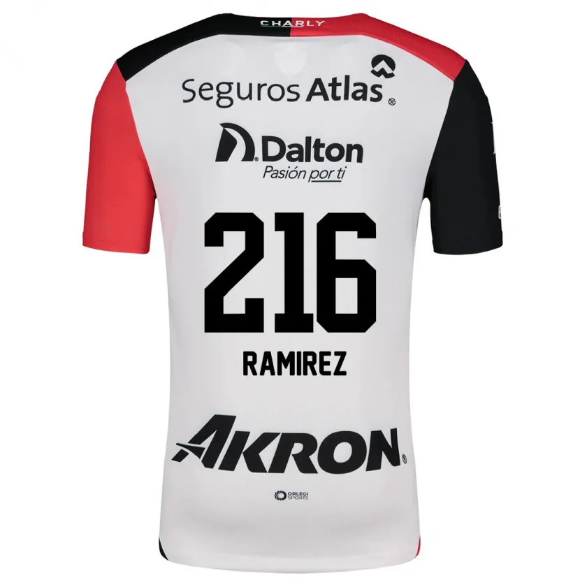 Danxen Donna Maglia Paulo Ramírez #216 Bianco Rosso Nero Kit Gara Away 2024/25 Maglietta