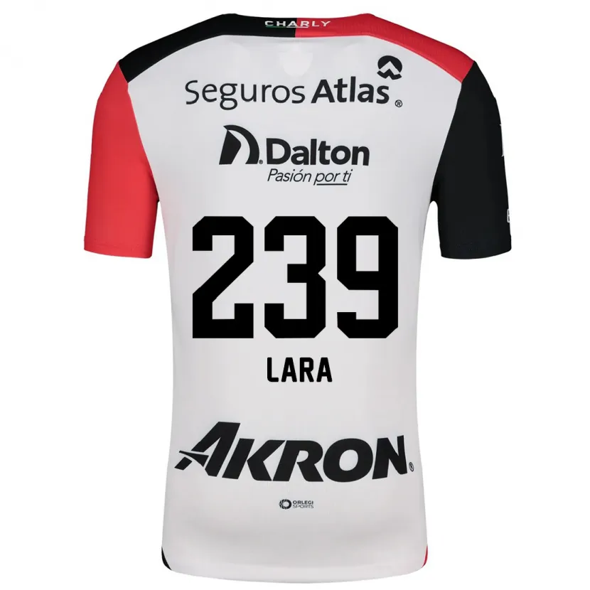 Danxen Donna Maglia Guadalupe Lara #239 Bianco Rosso Nero Kit Gara Away 2024/25 Maglietta