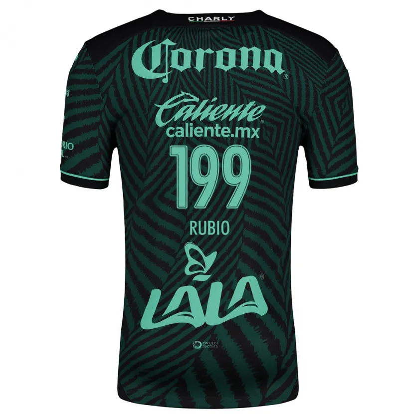Danxen Donna Maglia Ronaldo Rubio #199 Nero Verde Kit Gara Away 2024/25 Maglietta
