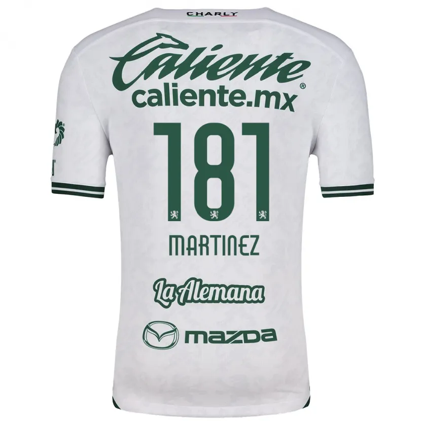 Danxen Donna Maglia Irving Martínez #181 Bianco Verde Kit Gara Away 2024/25 Maglietta