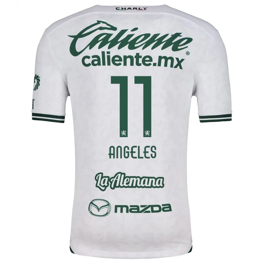 Danxen Donna Maglia Lizbeth Ángeles #11 Bianco Verde Kit Gara Away 2024/25 Maglietta