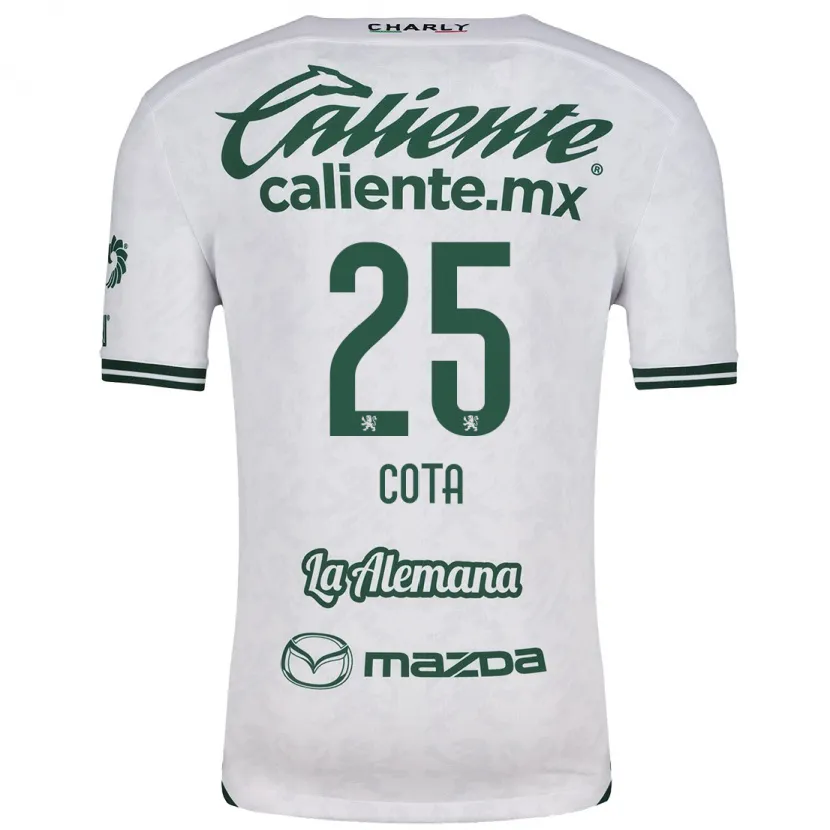 Danxen Donna Maglia Renatta Cota #25 Bianco Verde Kit Gara Away 2024/25 Maglietta