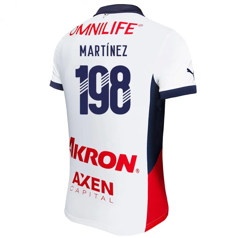 Danxen Donna Maglia Andrew Martínez #198 Bianco Rosso Blu Kit Gara Away 2024/25 Maglietta