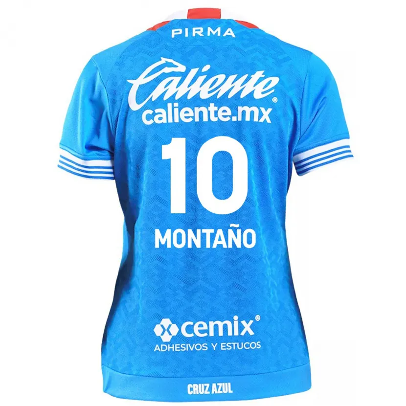 Danxen Bambino Maglia Andrés Montaño #10 Cielo Blu Kit Gara Home 2024/25 Maglietta
