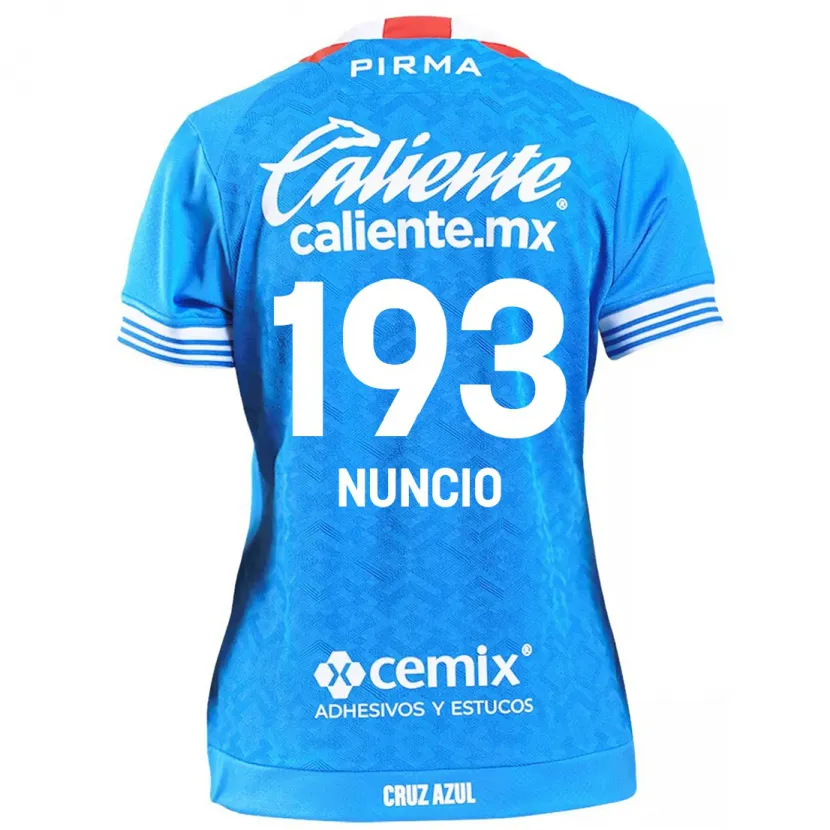 Danxen Bambino Maglia Jorge Nuncio #193 Cielo Blu Kit Gara Home 2024/25 Maglietta