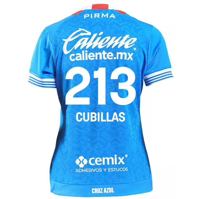 Danxen Bambino Maglia Andre Cubillas #213 Cielo Blu Kit Gara Home 2024/25 Maglietta