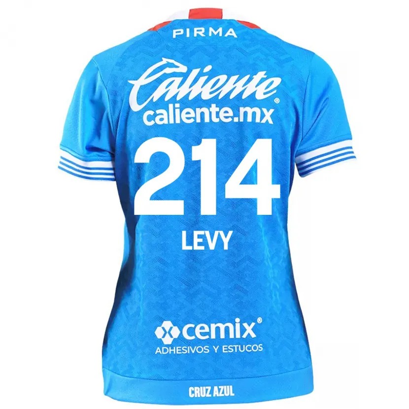 Danxen Bambino Maglia Mateo Levy #214 Cielo Blu Kit Gara Home 2024/25 Maglietta