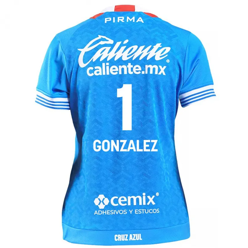 Danxen Bambino Maglia Itzayana Gonzalez #1 Cielo Blu Kit Gara Home 2024/25 Maglietta