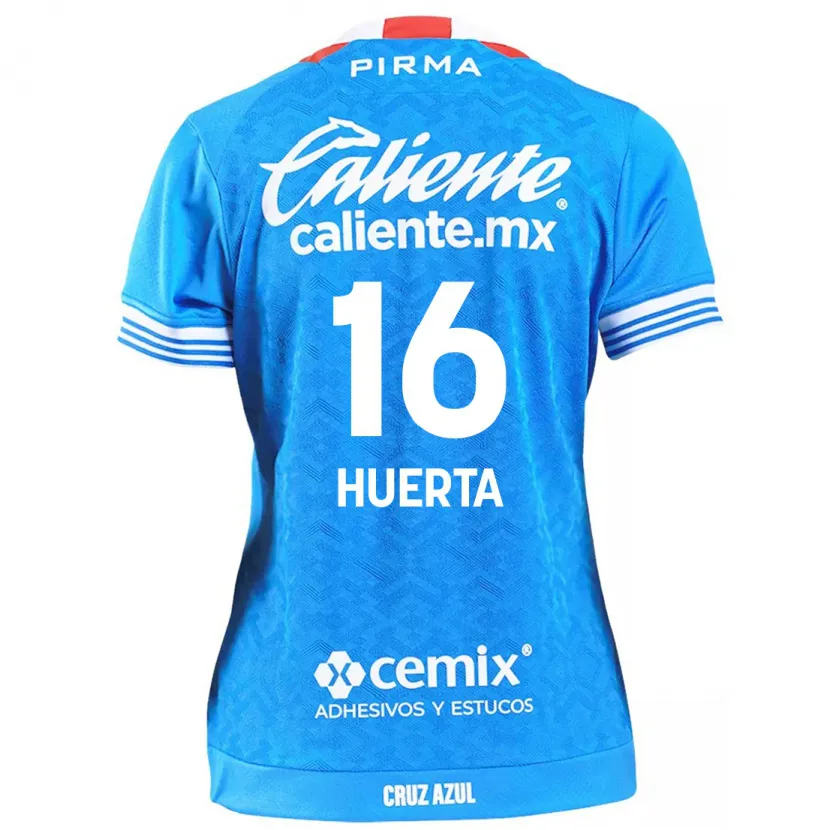 Danxen Bambino Maglia Ana Gabriela Huerta #16 Cielo Blu Kit Gara Home 2024/25 Maglietta