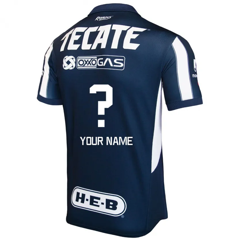 Danxen Bambino Maglia Il Tuo Nome #0 Blu Rosso Bianco Kit Gara Home 2024/25 Maglietta