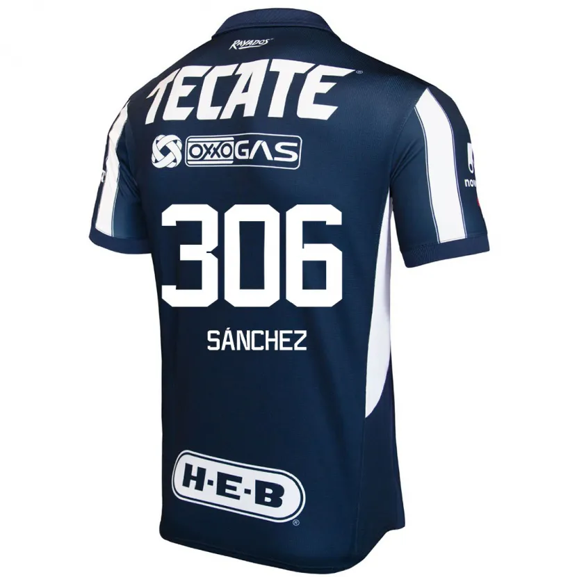 Danxen Bambino Maglia Jorge Sánchez #306 Blu Rosso Bianco Kit Gara Home 2024/25 Maglietta