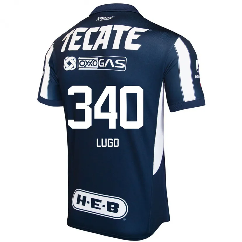 Danxen Bambino Maglia Edy Lugo #340 Blu Rosso Bianco Kit Gara Home 2024/25 Maglietta