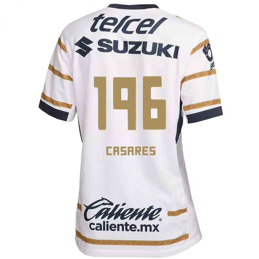 Danxen Bambino Maglia Mateo Casares #196 Ossidiana Bianca Kit Gara Home 2024/25 Maglietta