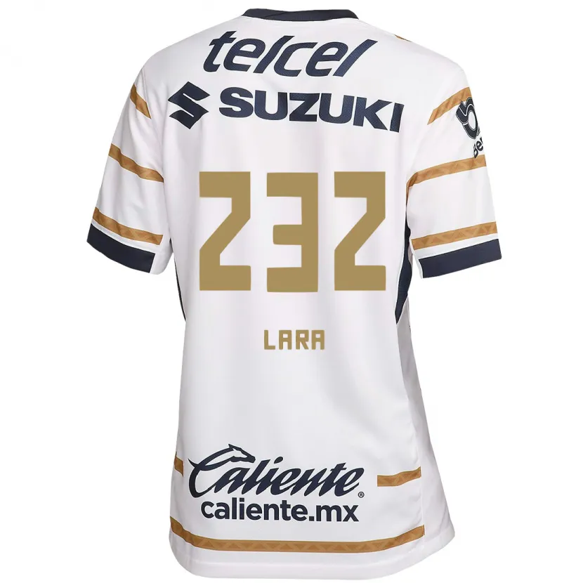 Danxen Bambino Maglia Pablo Lara #232 Ossidiana Bianca Kit Gara Home 2024/25 Maglietta