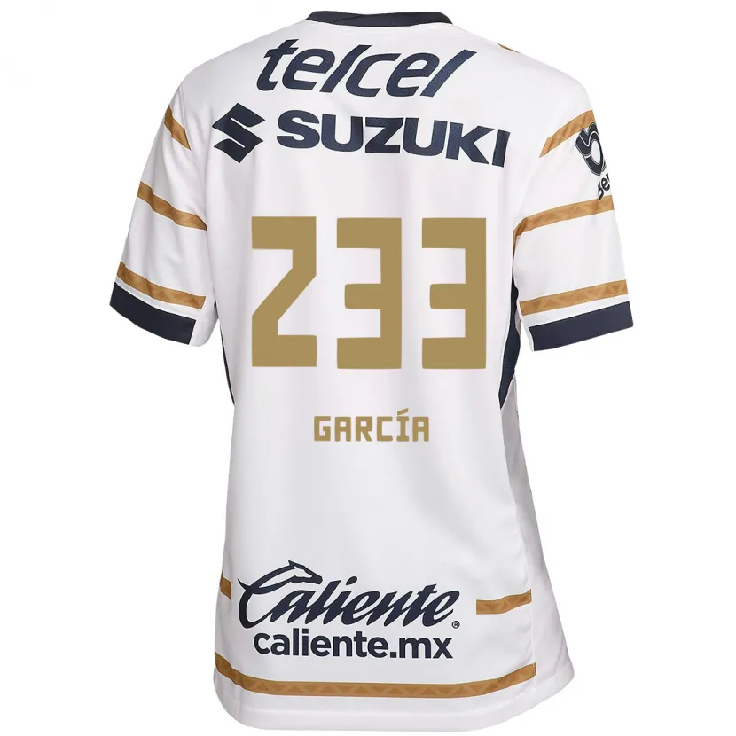 Danxen Bambino Maglia Carlos García #233 Ossidiana Bianca Kit Gara Home 2024/25 Maglietta