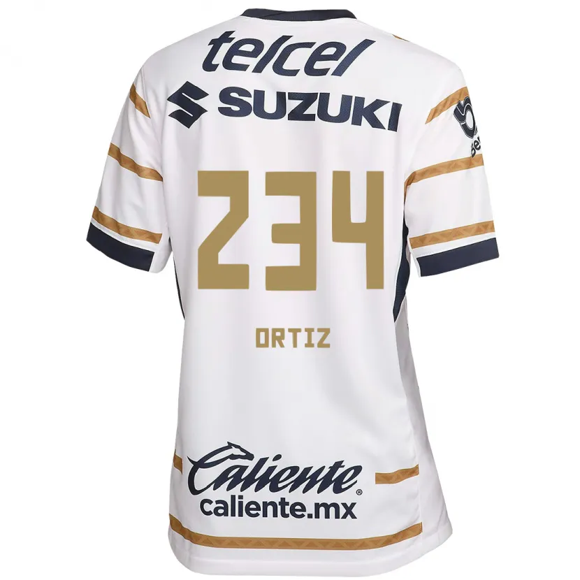 Danxen Bambino Maglia Jorge Ortiz #234 Ossidiana Bianca Kit Gara Home 2024/25 Maglietta