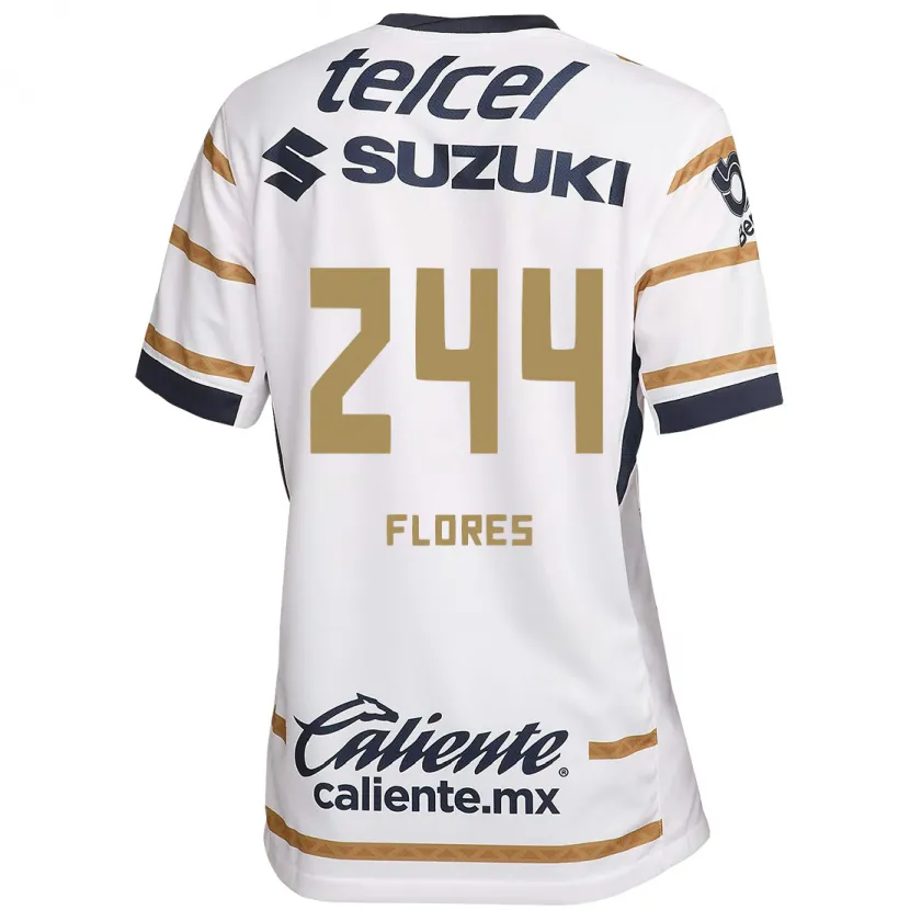 Danxen Bambino Maglia Jonathan Flores #244 Ossidiana Bianca Kit Gara Home 2024/25 Maglietta