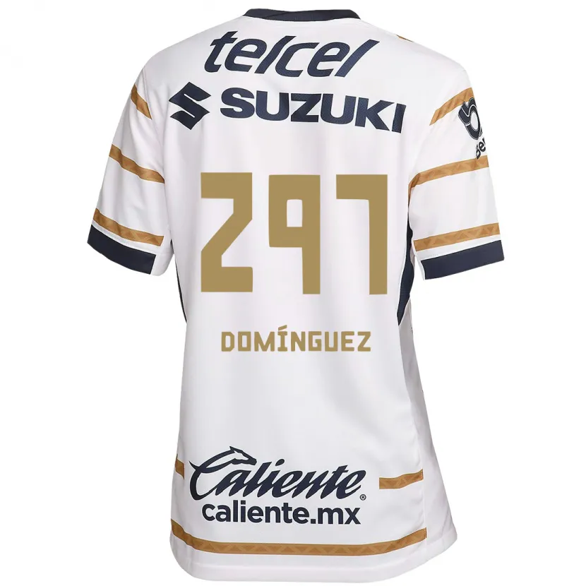 Danxen Bambino Maglia Julio Domínguez #297 Ossidiana Bianca Kit Gara Home 2024/25 Maglietta