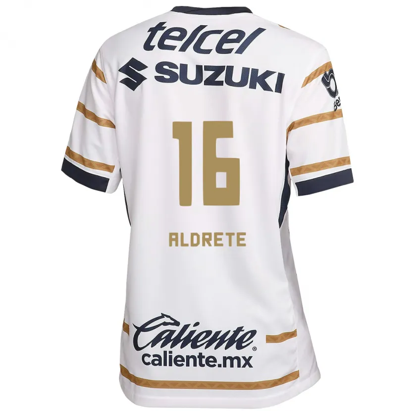 Danxen Bambino Maglia Adrián Aldrete #16 Ossidiana Bianca Kit Gara Home 2024/25 Maglietta