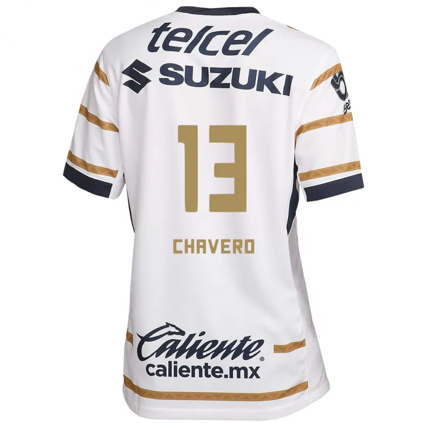 Danxen Bambino Maglia Paola Chavero #13 Ossidiana Bianca Kit Gara Home 2024/25 Maglietta