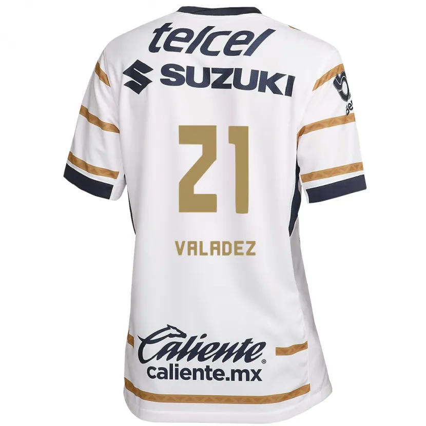 Danxen Bambino Maglia Natalia Macias Valadez #21 Ossidiana Bianca Kit Gara Home 2024/25 Maglietta