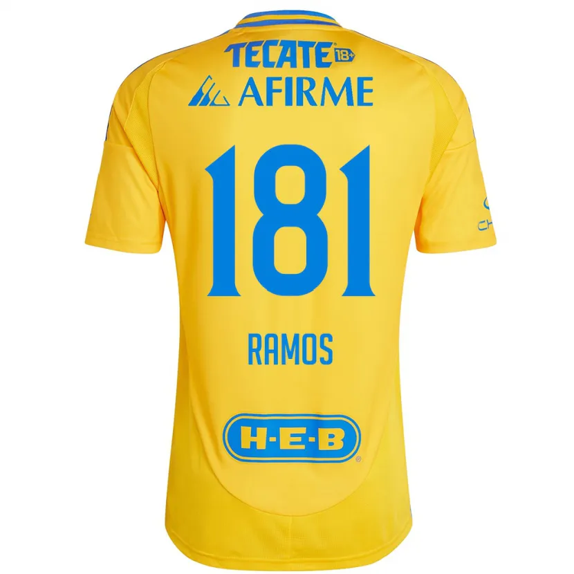 Danxen Bambino Maglia Anthony Ramos #181 Oro Giallo Kit Gara Home 2024/25 Maglietta